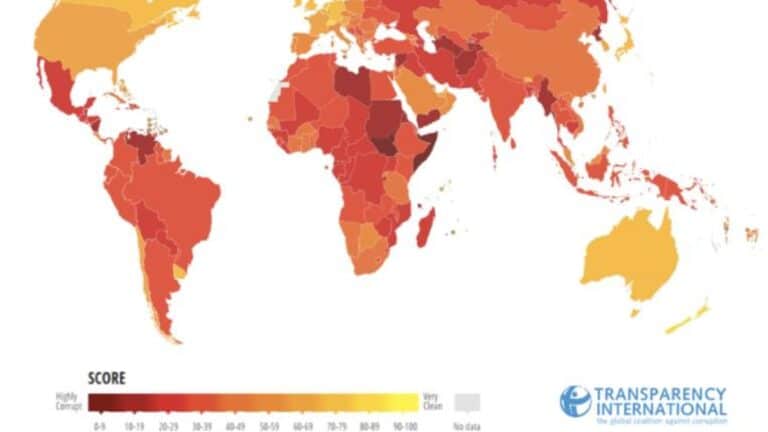 México retrocede 5 puestos en el índice de corrupción