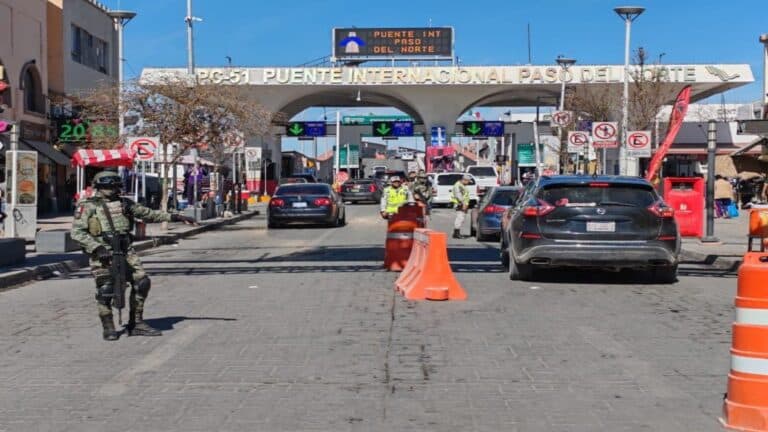 Congestiones viales por operativo del ejército mexicano