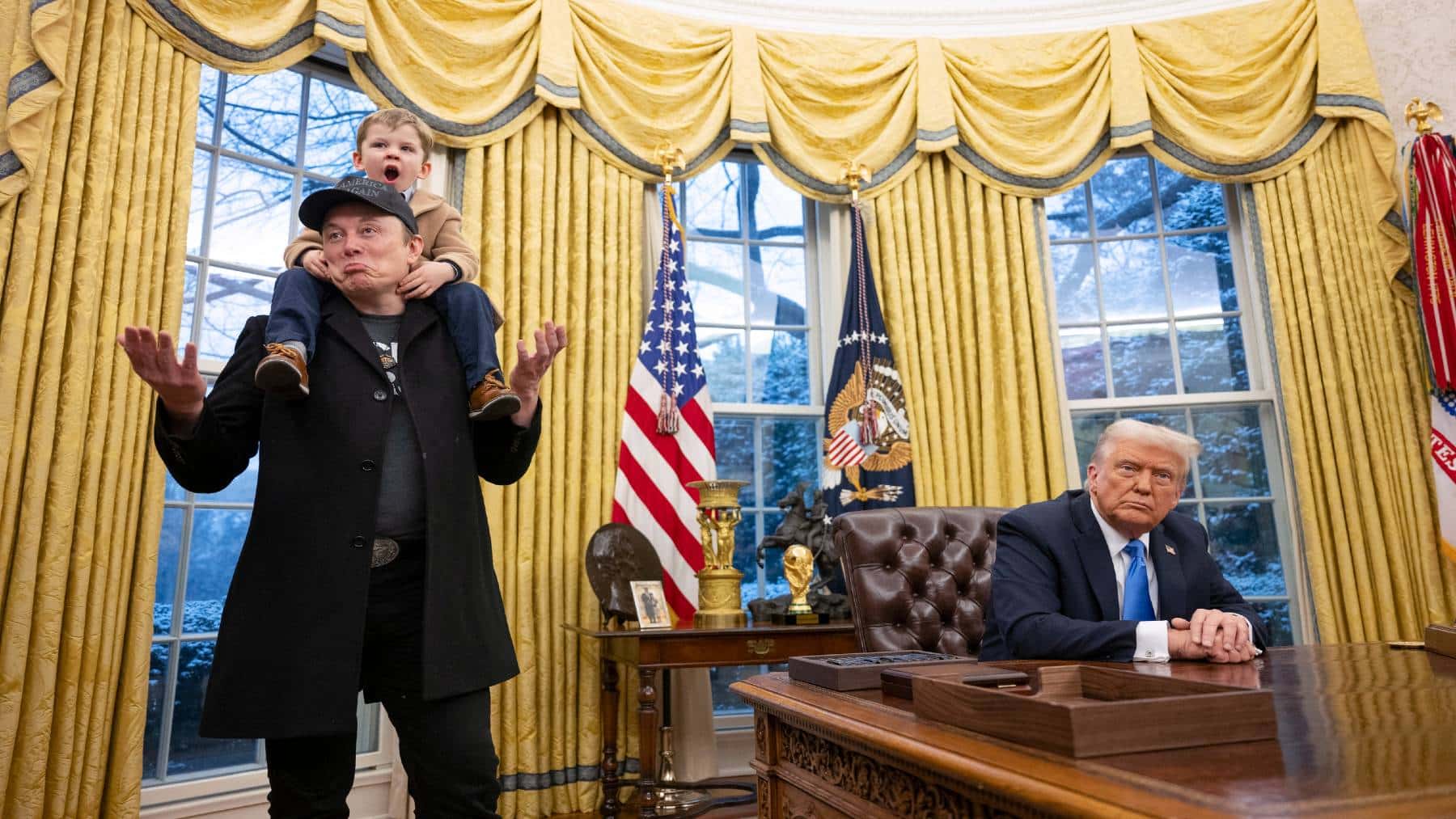 Trump respaldó a Musk ante el ataque cibernetico y dice que comprará Tesla