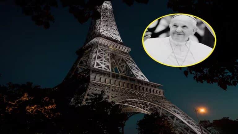 El mundo se despide del Papa Francisco: desde la Torre Eiffel al Coliseo Romano 2 El mundo se despide del Papa Francisco: desde la Torre Eiffel al Coliseo Romano