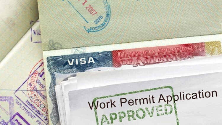 visa P-1A de Estados Unidos