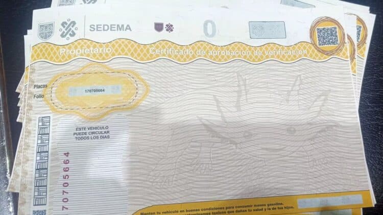 Constancia de Verificación Vehicular