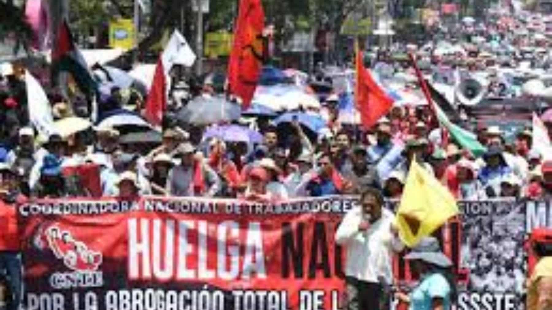 Continúan paro y protestas de maestros en CDMX