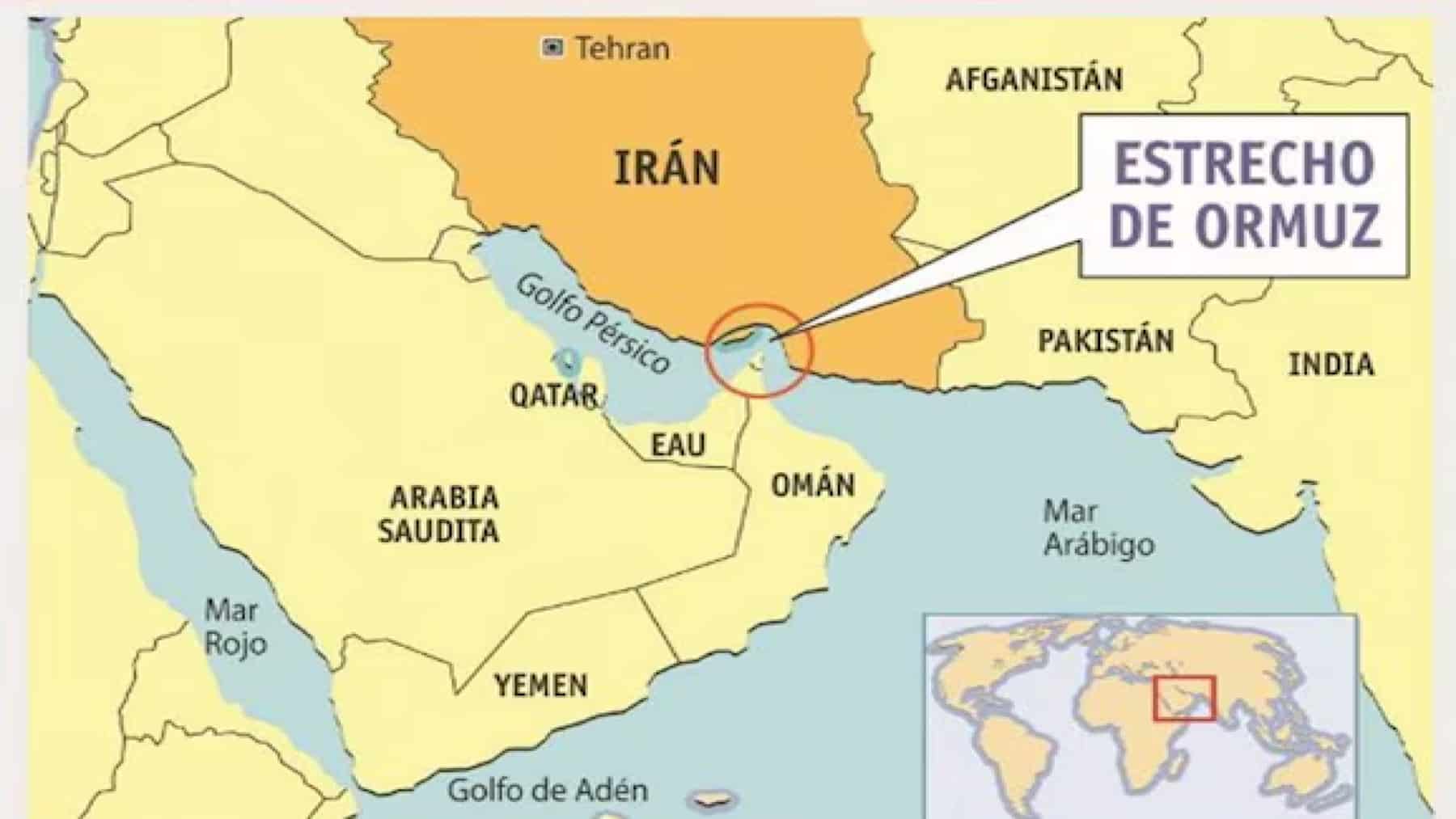 Parlamento iraní propone cerrar el estrecho de Ormuz
