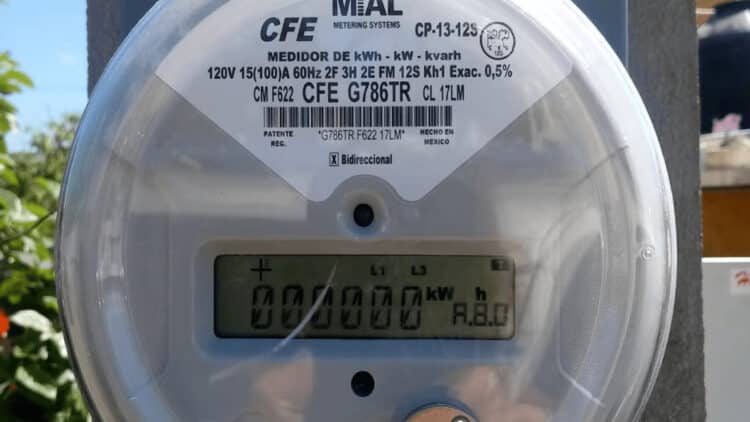 Nuevos medidores de la CFE foto del medidor