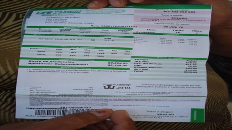 Recibo de la luz
