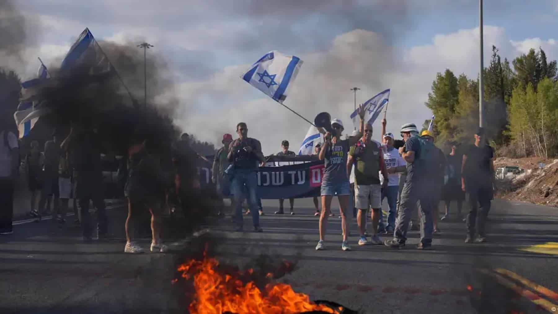 Detuvieron a 38 personas en Israel durante las protestas por el alto al fuego en Gaza