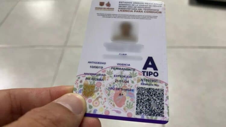 licencia de conducir.