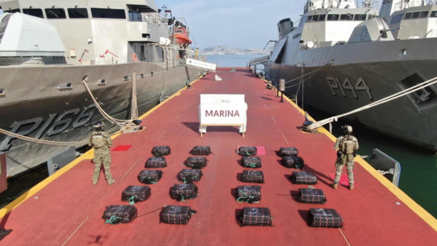 Operativo de la Semar logra el aseguramiento de más de 600 kilogramos de cocaína en Guerrero