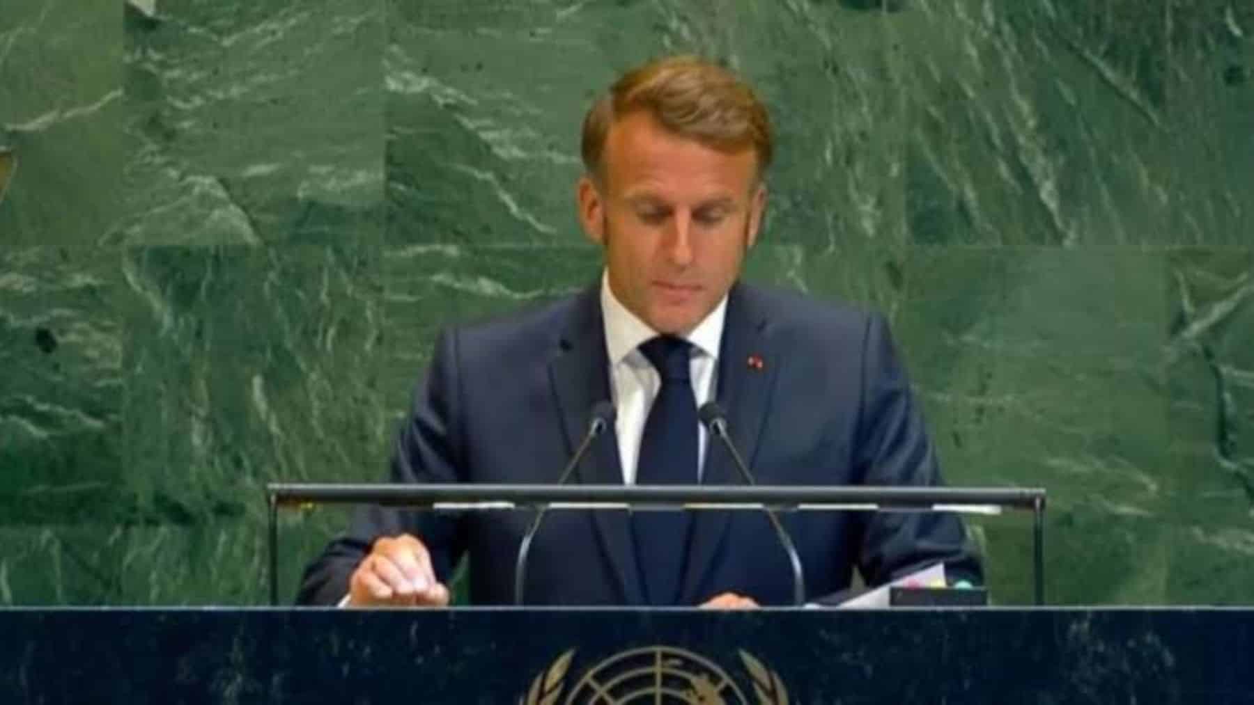 Macron ante la ONU se centra en los desafíos del mundo actual: comercio, clima y paz