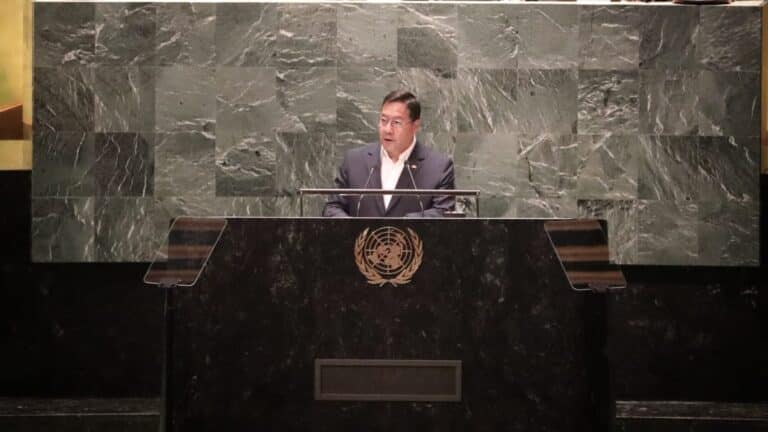 El presidente de Bolivia, Luis Alberto Arce Catacora, pide ante la ONU su intervención para detener las guerras en el mundo 4 El presidente de Bolivia, Luis Alberto Arce Catacora, pide ante la ONU su intervención para detener las guerras en el mundo