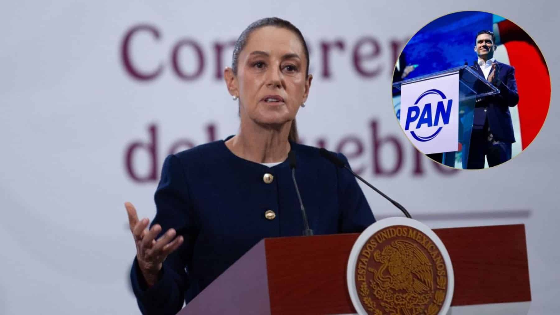 Sheinbaum tacha de «falta de empatía» la reactivación del PAN en medio de la emergencia por las inundaciones