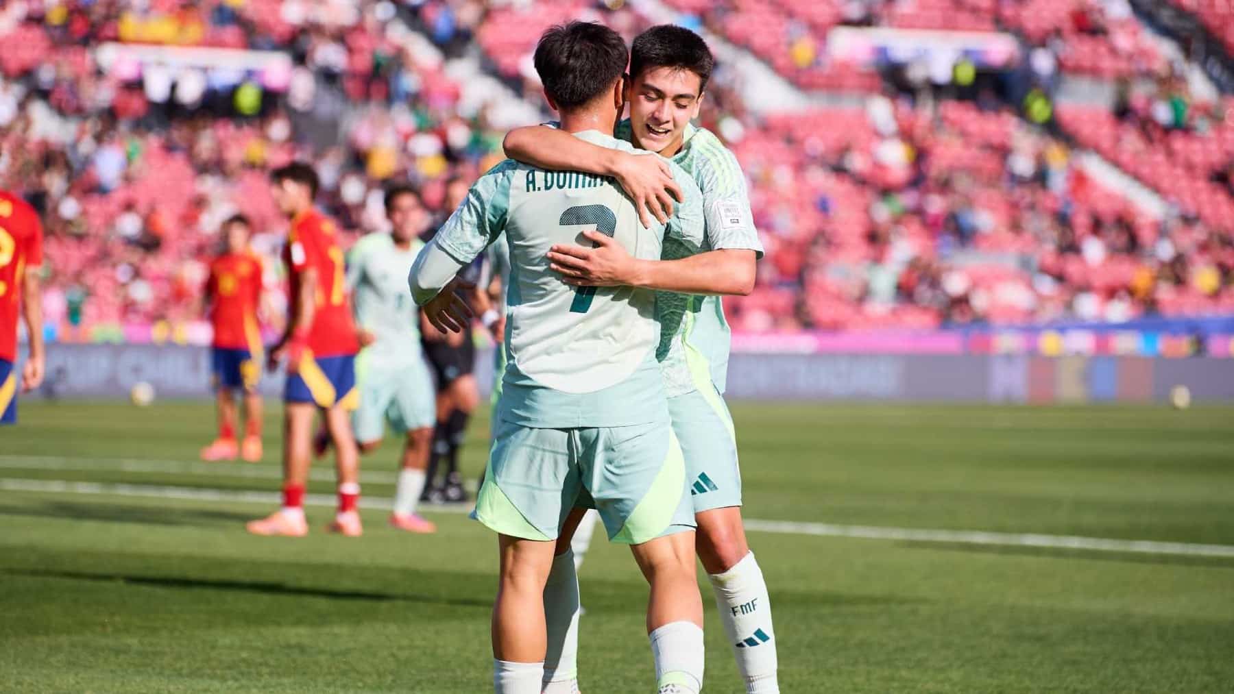 Con Gilberto Moura como figura, México empató 2-2 contra España en el Mundial Sub-20