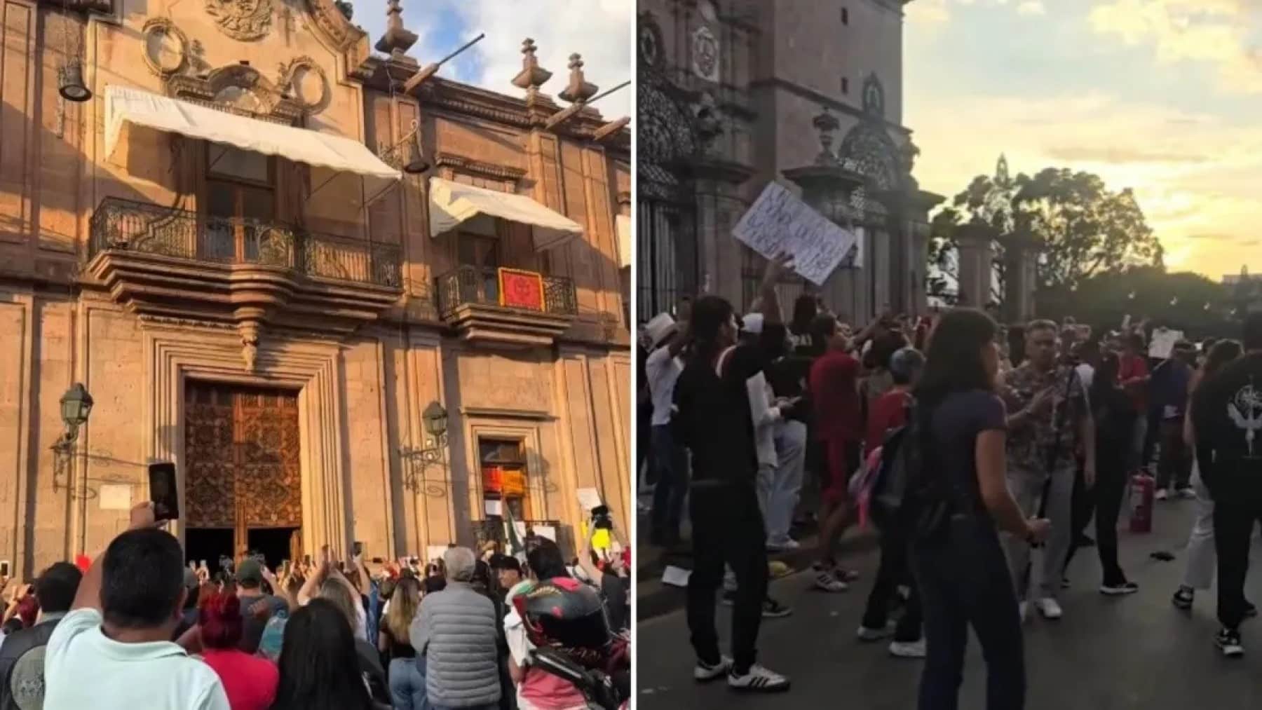 Tarde de protestas en Morelia: los estudiantes marcharon y pidieron justicia por Carlos Manzo