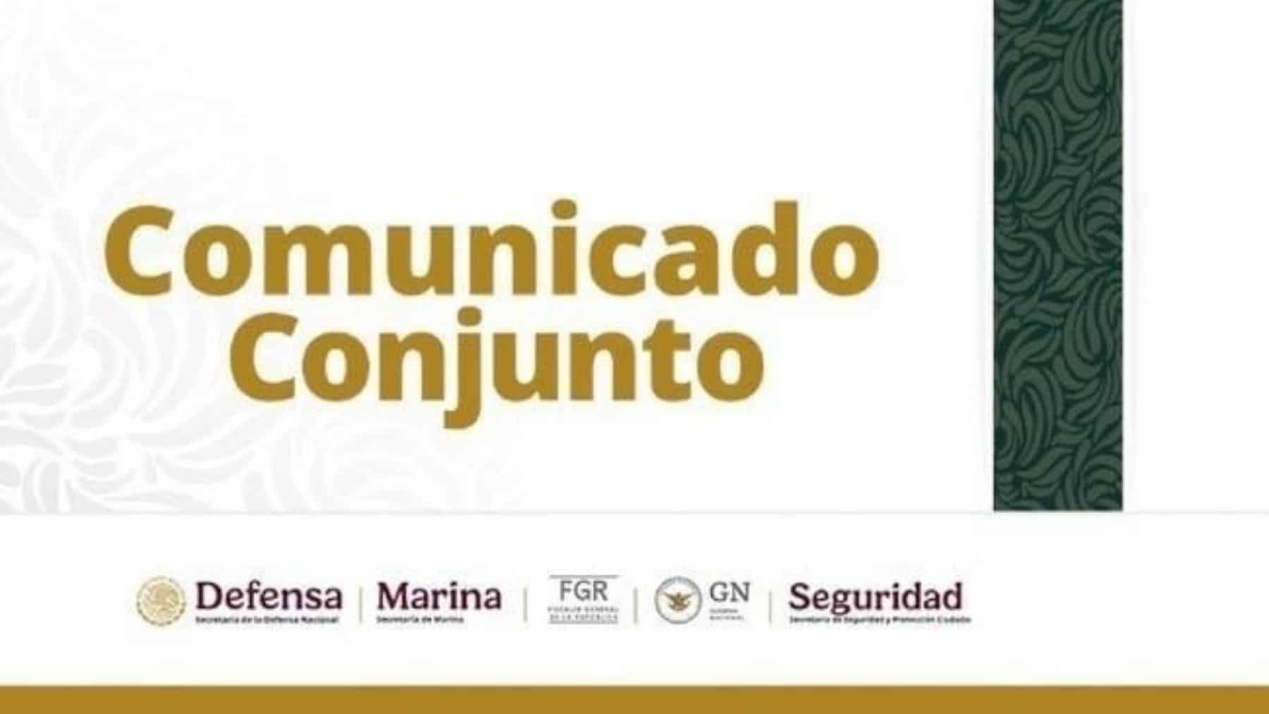 Gobierno federal informa resultados de la estrategia nacional de seguridad durante los últimos días