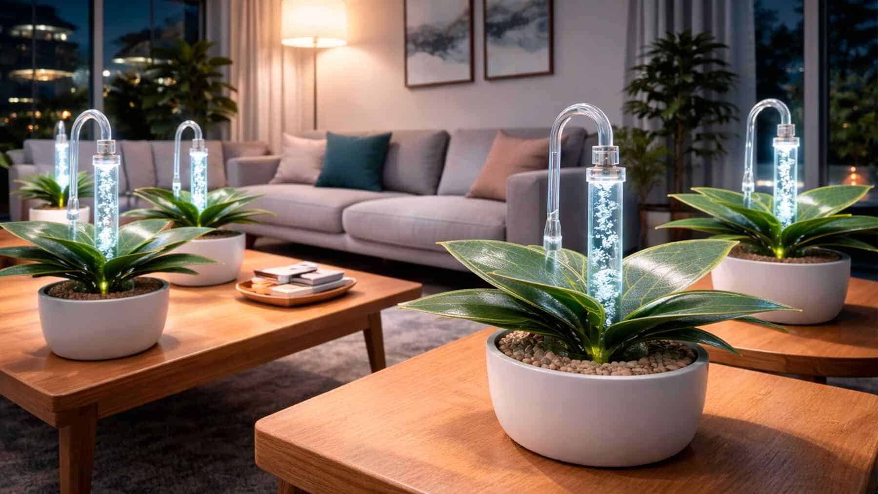 Crean «hojas artificiales» que hacen la fotosíntesis con luces LED: Podrías tenerla en casa y producir tu propio combustible