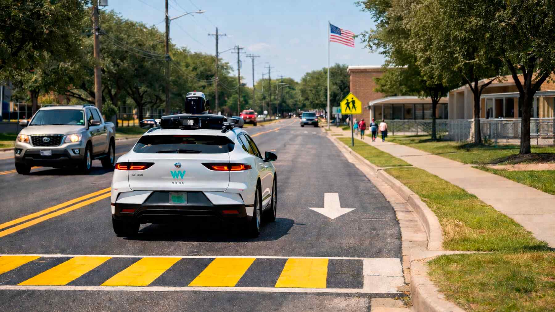 Niños, tráfico y un coche sin conductor en dirección contraria: El incidente que encendió alarmas en una zona escolar de Texas