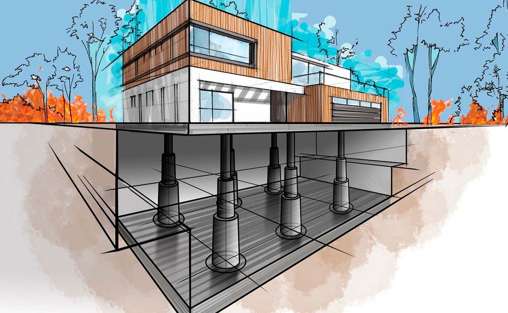 En lugar de reconstruir después de cada incendio o tornado, una startup quiere que las casas puedan desaparecer bajo tierra antes de que sean destruidas 2 tecnología de HiberTec Homes