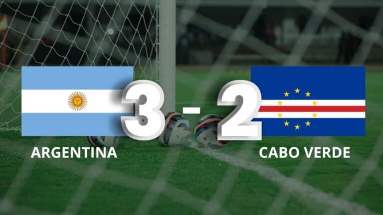 Argentina logró superar agónicamente a Cabo Verde por 3-2 en los 16avos de final del Mundial 2026 6 Argentina logró superar agónicamente a Cabo Verde por 3-2 en los 16avos de final del Mundial 2026